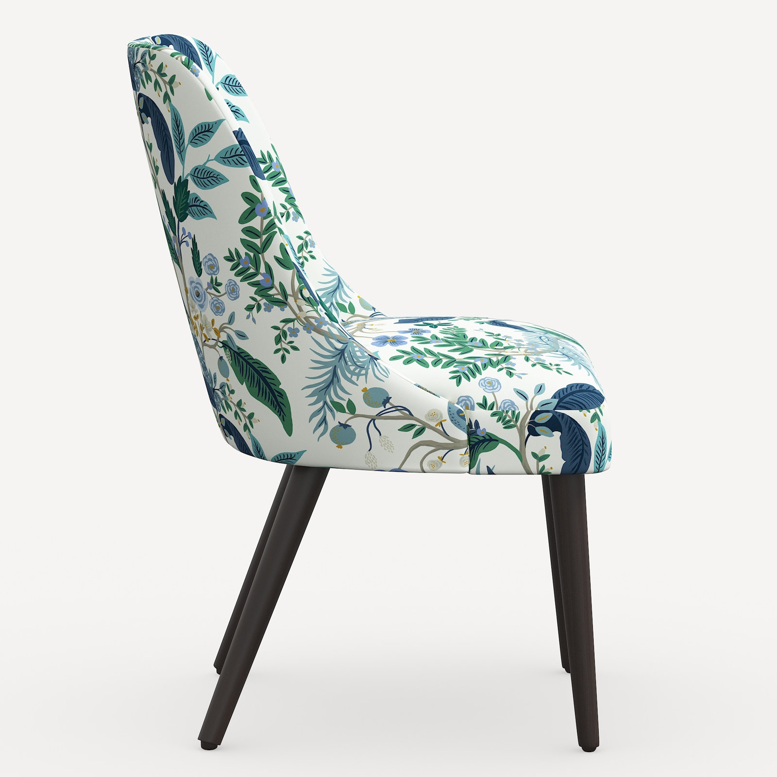 Rifle Paper Co. x Cloth & Company Clare Dining Chair, Blue Peacock