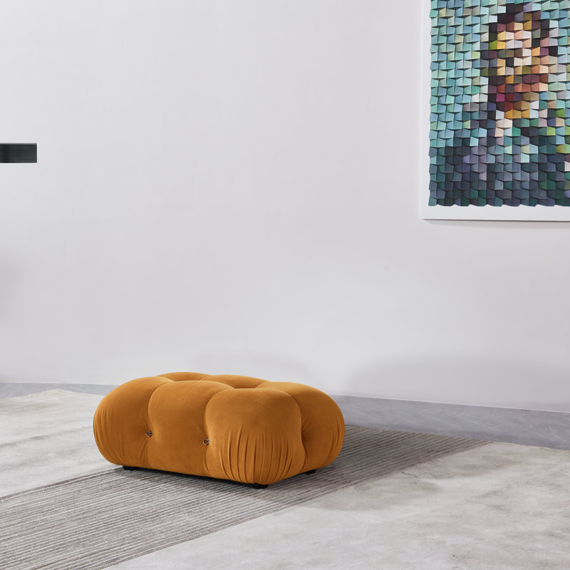 Damion Ottoman, Yellow Velvet