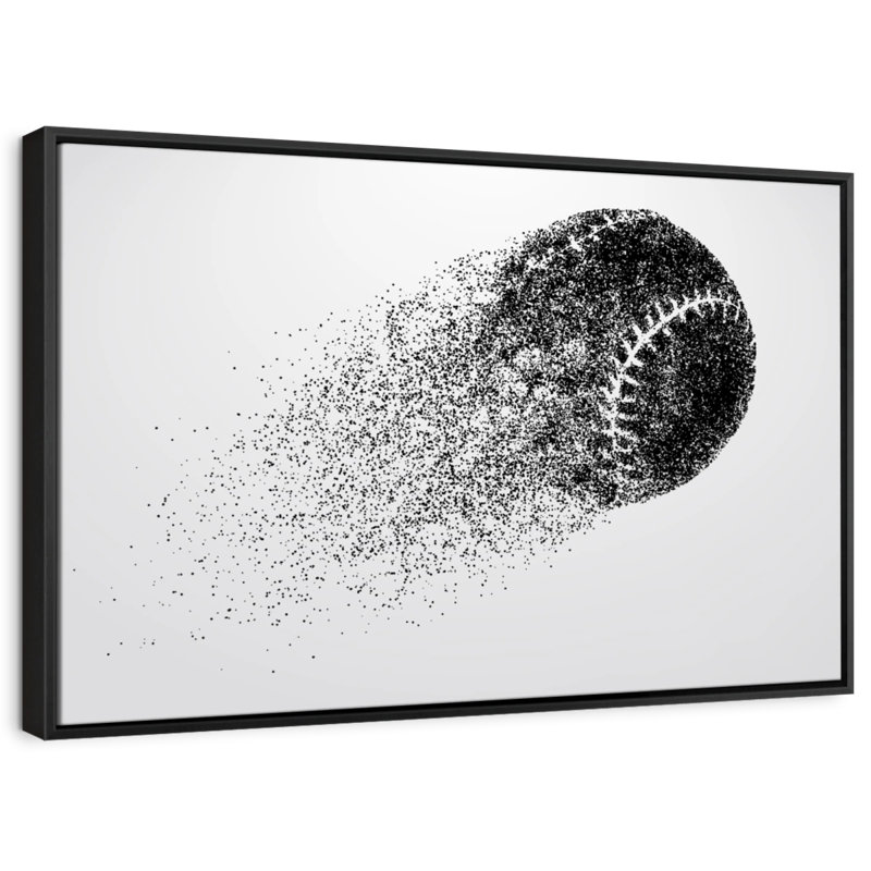 " Abstract Baseball ", 17" H x 25" W