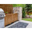 3 Piece Outdoor Kitchen Set with Sink VENOSA Acacia Wood Brown