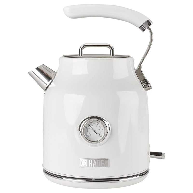 Bouilloire électrique Haden Dorset 1,7 litre avec base à 360 degrés, ivoire et chrome
