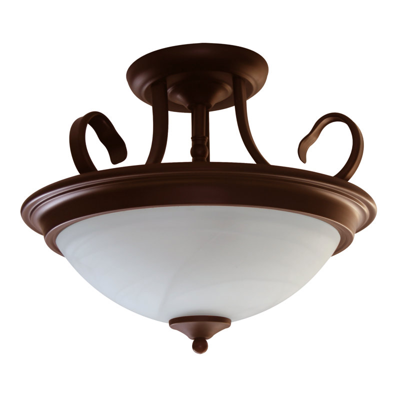 Glass Semi Flush Mount