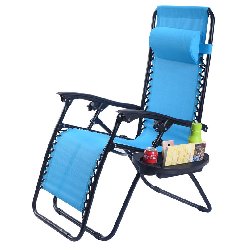 Chaise pliante zéro gravité Bengt, Bleu