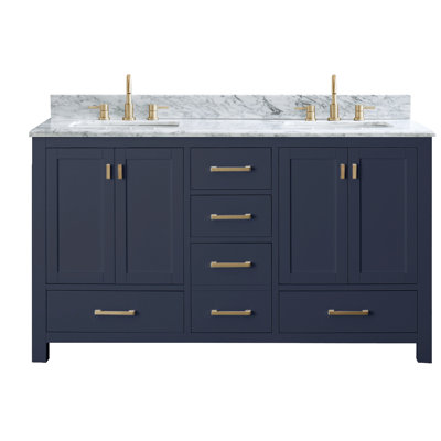 Modero 60" Double Bathroom Vanity with Top