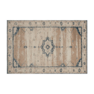 Tapis d'intérieur et d'extérieur surteint beige