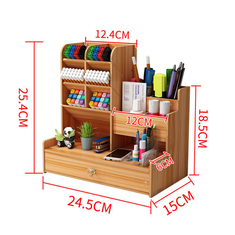 Manufactured Wood Desk Organiser