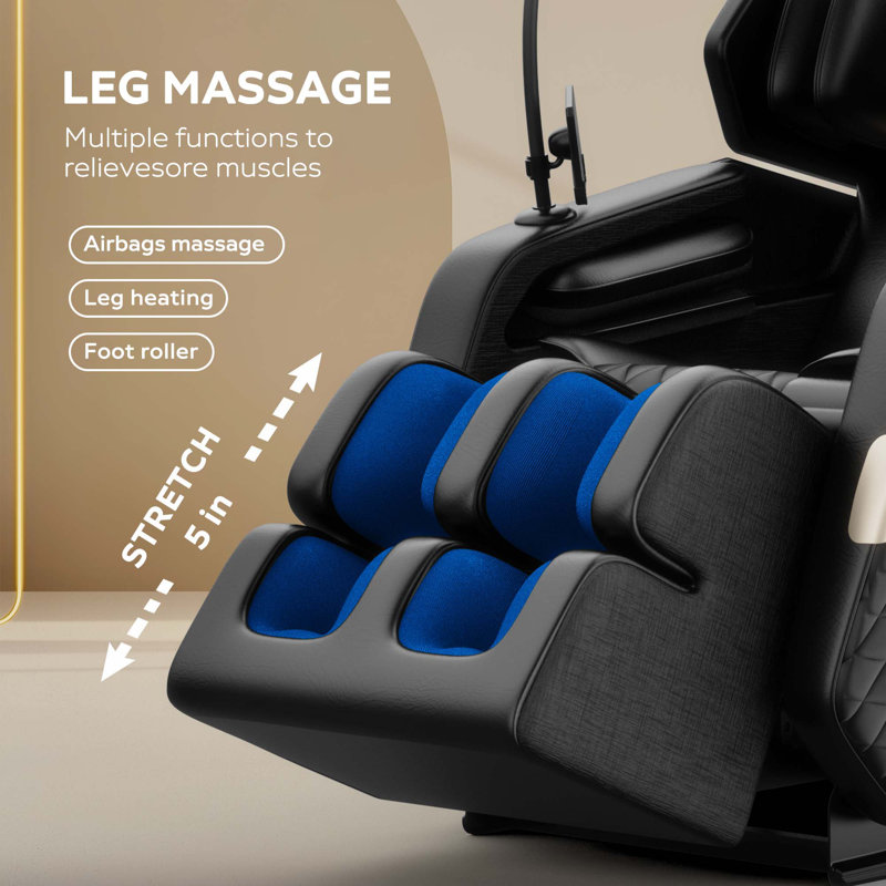 Fauteuil de massage inclinable sans gravité avec pression d'air corporelle complète