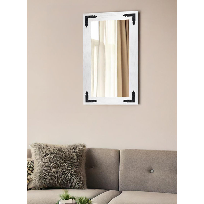 Miroir Gracie Oaks, Blanc, 26 po x 33 po