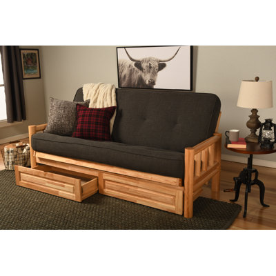 Stratford Full / Double 80'' Upholstered Futon And Mattress