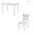 Kirkendall 4 - Person Four Leg Dining Set-1084461678-1084461676