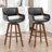 Modern Faux Leather Upholstered Swivel Stools-1305084210-1305084204
