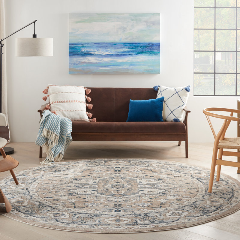 Oriental Area Rug, Round 239cm