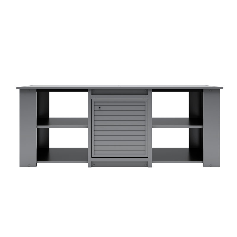 Suleekha ECOFLEX Grey Versa Reptile Storage Cabinet Stand in Jumbo, 28.1" H x 72.4" W x 24.5" D, Gray