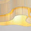 Luminaire suspendu 1 lumière à abat-jour en tissu Boho pour salon et chambre à coucher