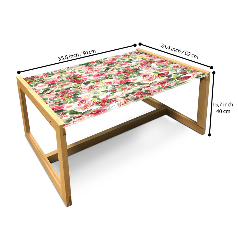 Jainab Sled Coffee Table, 40cm H x 91cm W x 62cm D