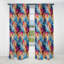 Rideau occultant en velours marbré Ethno Paisley Harmony - 1 panneau-107538806