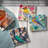 Stoneware Agate Ceramic Jute Leather Crystal Square Round 4 Piece Coaster Set