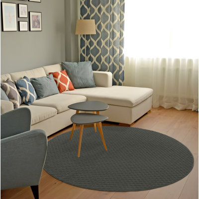 Tapis touffeté gris cendré