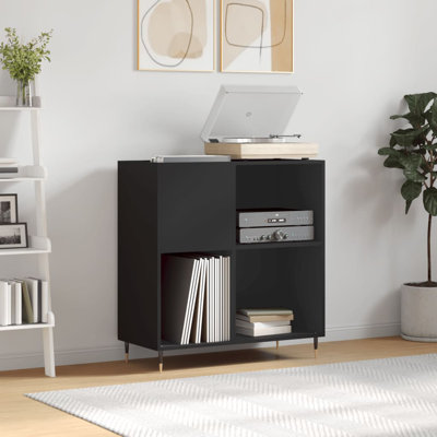 Record Cabinet 84.5 x 38 x 89 cm Engineered Wood