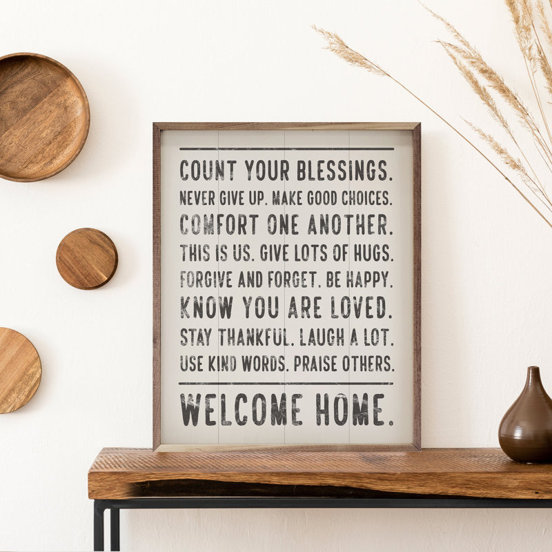 Welcome Home Know You Are Loved - blanc, H 10 po x l 8 po