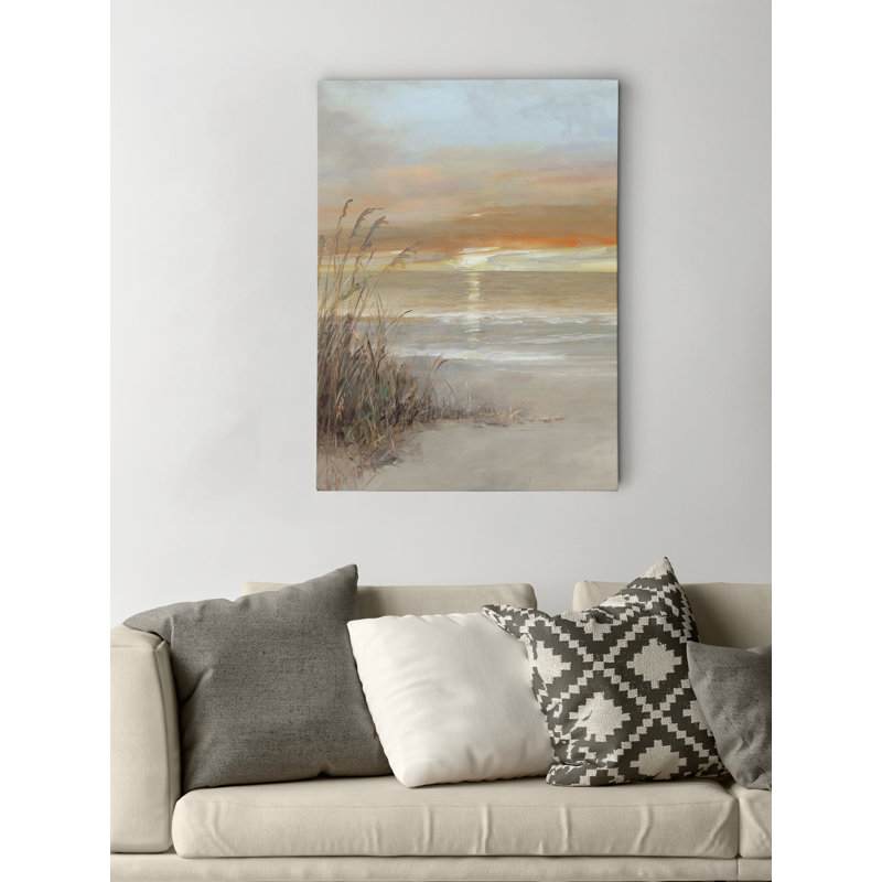 « malibu coucher de soleil », reproduction sur toile tendue, H 24 po x l 32 po x P 1,5 po