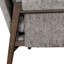 Fauteuil en velours gris avec structure - idéal pour le cinéma maison et le revêtement confortable des chaises-2058562553