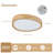 Wood Grain Acrylic LED Flush Mount