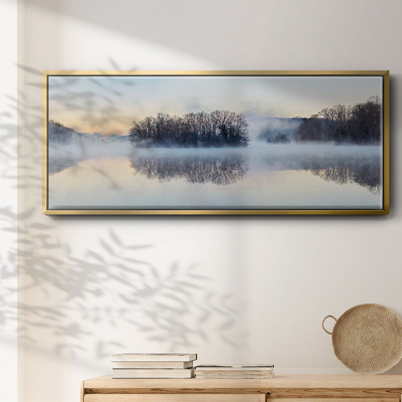 Scène sur l'eau - toile encadrée