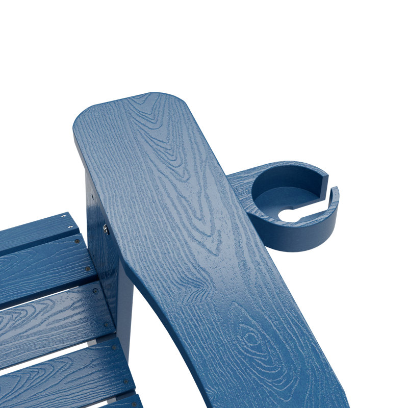 Ensembles de chaises Adirondack surdimensionnées en plastique, Bleu marine