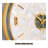 White Golden Seashell Metal Round Wall Clocks-110438312