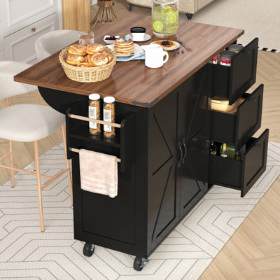 140 cm W Kitchen Island with