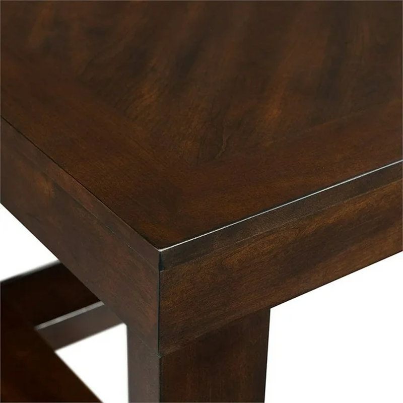 Watson Dark Brown Rectangular Wood Coffee Table