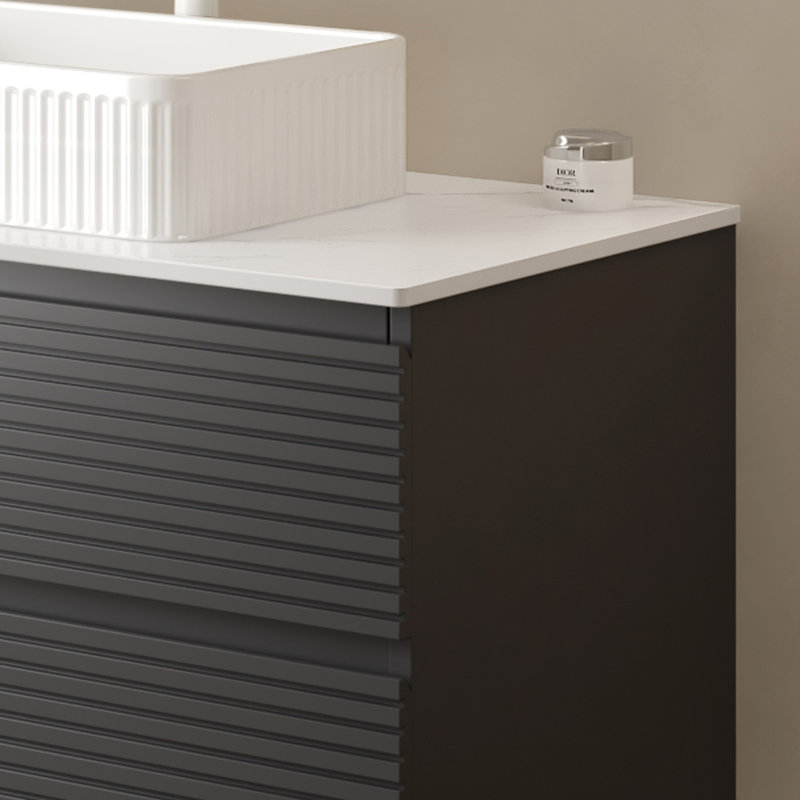 Armoire murale en contreplaqué sans lavabo, gris, 30"