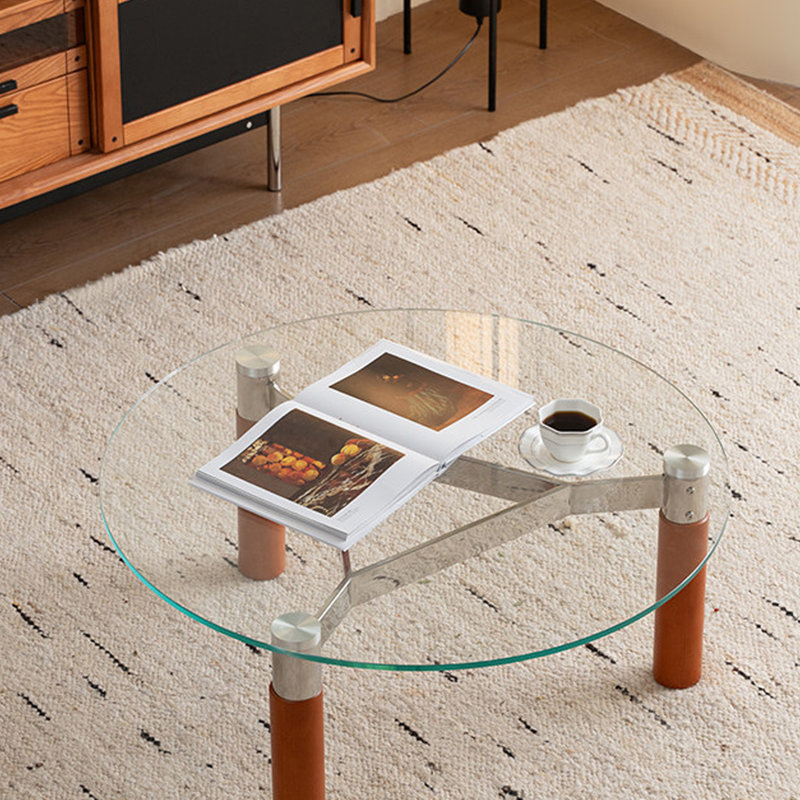 Exquisite Modern Round Coffee Table 33.46in