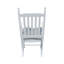 Chaise berçante en bois BLANC, sans passe-partout