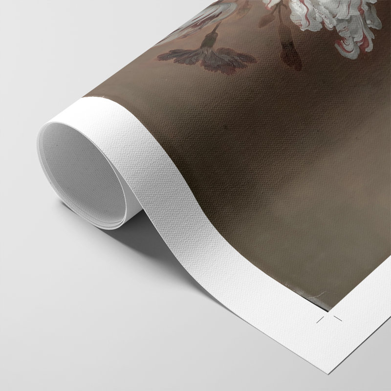 Imprimé floral rétro - impression sur toile seulement - non encadrée, H 60 po x l 40 po