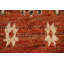 Tapis marocain orange en laine fait à la main 7 x 10