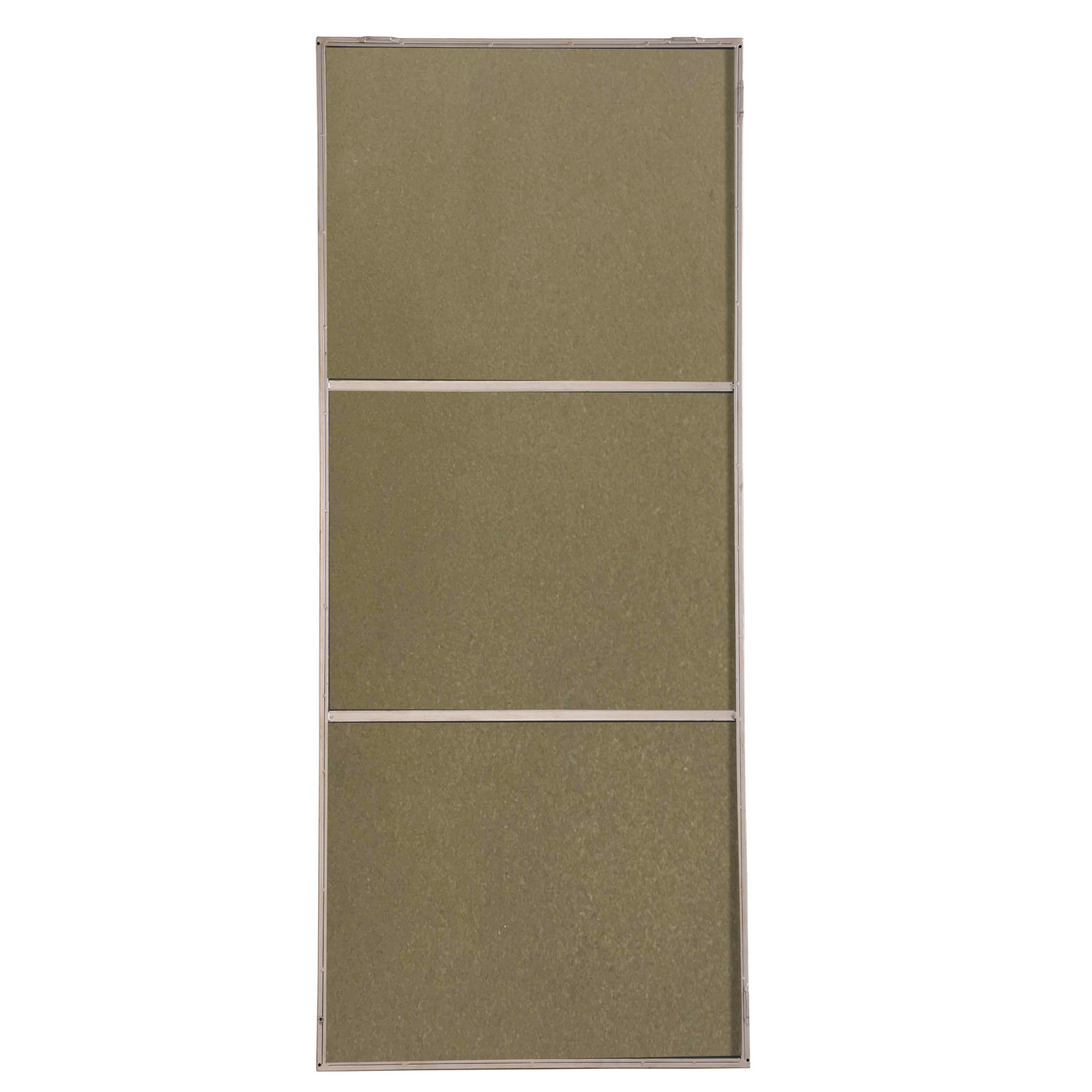 Sabine Metal Rectangle Wall Mirror, 72" x 30", Silver