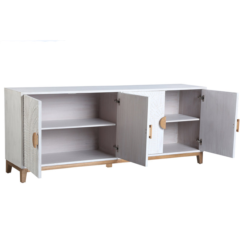 Buffet en bois sculpté deux tons Roma