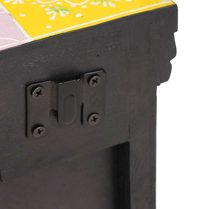40cm W Solid + Manufactured Wood Bedside Table