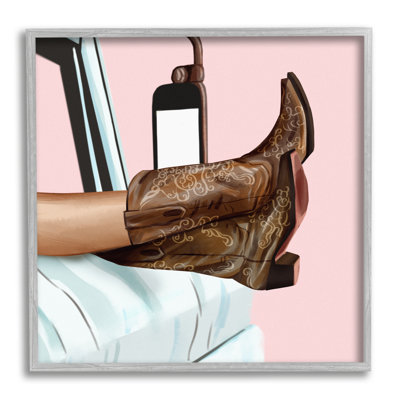 " Country Girl Cowboy Boots Car " by Ziwei Li