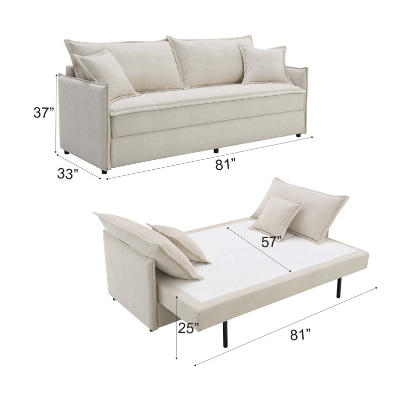 Comfortable Fabric Sectional Sofa with Plush Toss Pillows for Relaxing