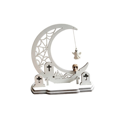 Halloween Decor Halloween Magnetic Swinging Tabletop Ornament  Spooky Freestanding Desktop Decor For Holiday Party Home Decoration