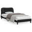 Cadre de lit vidaXL avec DEL sans matelas Hvar noir et blanc 80 x 200 cm-211735163-211314285