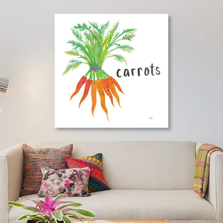 «Kitchen Garden IV» par Melissa Averinos, reproduction sur toile tendue sur châssis, H 37 po x l 37 po x P 1,5 po