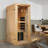 1-Person Bluetooth Compatible Far Infrared Sauna 980W Personal Indoor Sauna with Oxygen Lonizer
