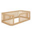 Structure de lit en bois avec clôture-1840425936