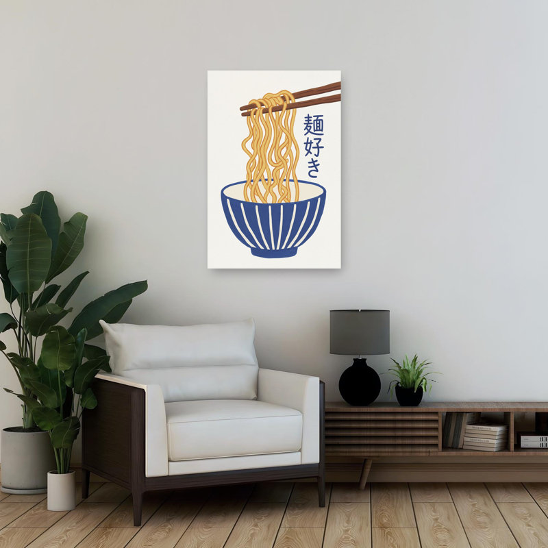 Art mural contemporain Delici Ramen Bowl, H 36 po x l 24 po
