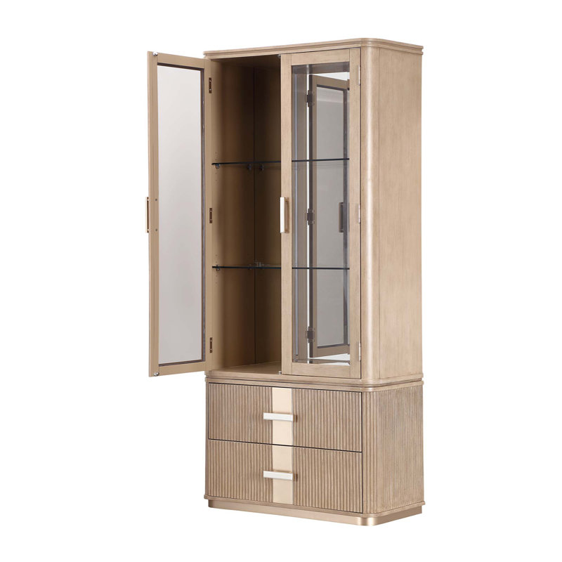 West Kensington Display Cabinet, Tan