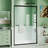 44-48 In. W X 76 In. H Double Sliding Shower Door With 1/4" Thickened Upgrade Tempered Glass, Stainless Steel Hardware, Anti-Crash Angle-118101269